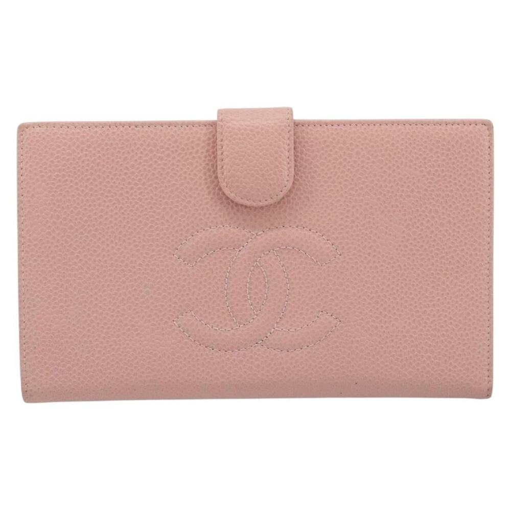 Chanel Long Wallet Caviar Pink